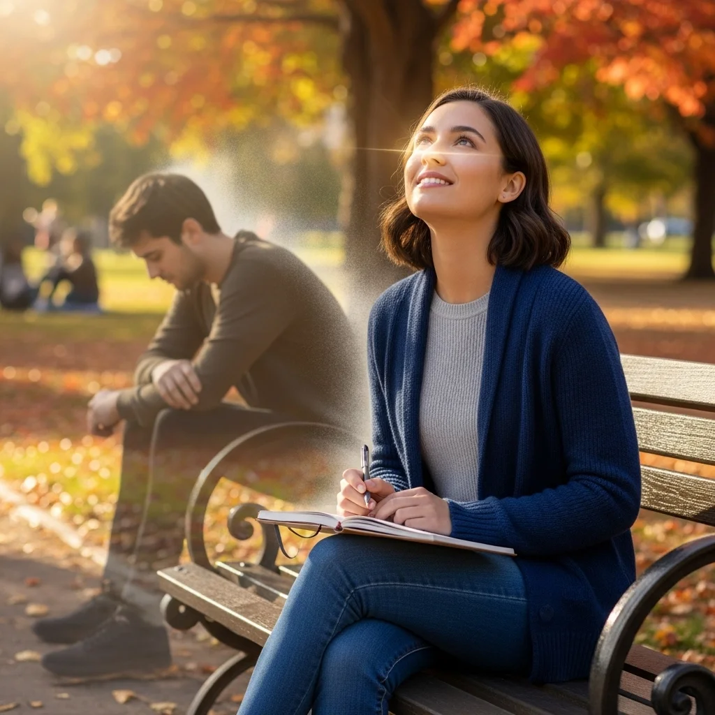 "Two individuals in a park, one experiencing emotional distress, highlighting the contrast between someone struggling with what is the mental illness and another finding peace through self-care.